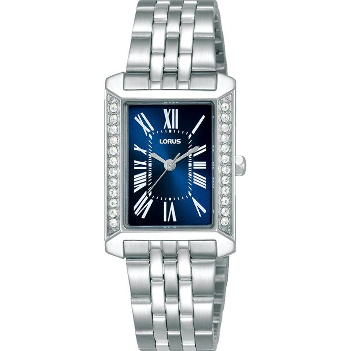 Lorus Ladies Rectangle Blue Dial Watch