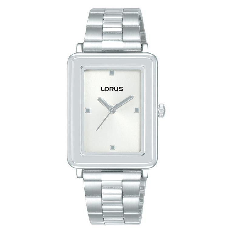 Lorus Ladies Rectangle Silver Dial Watch