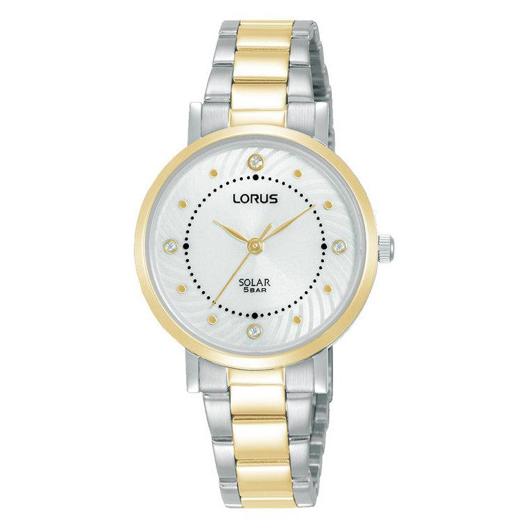 Lorus Ladies Two-Tone Silver Dial Watch