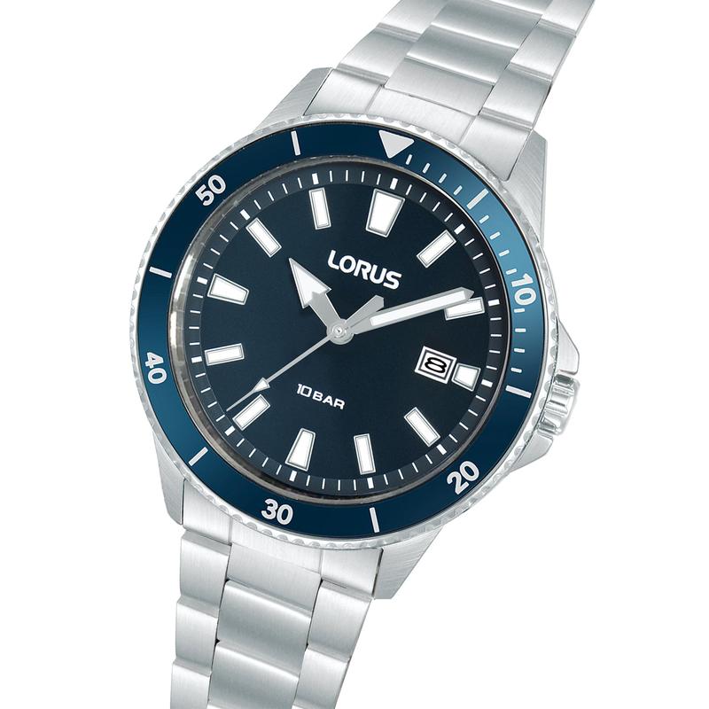 Lorus Men's Sports Watch Dark Blue Matte Dial