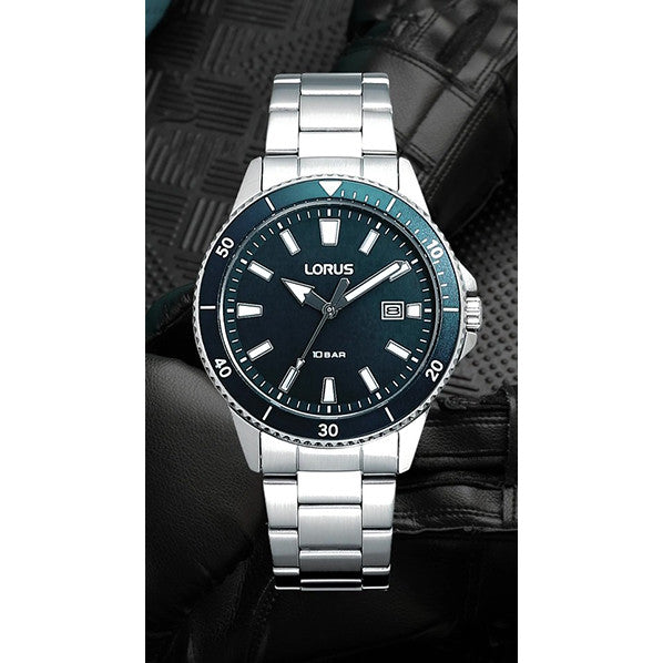 Lorus Men's Sports Watch Dark Blue Matte Dial