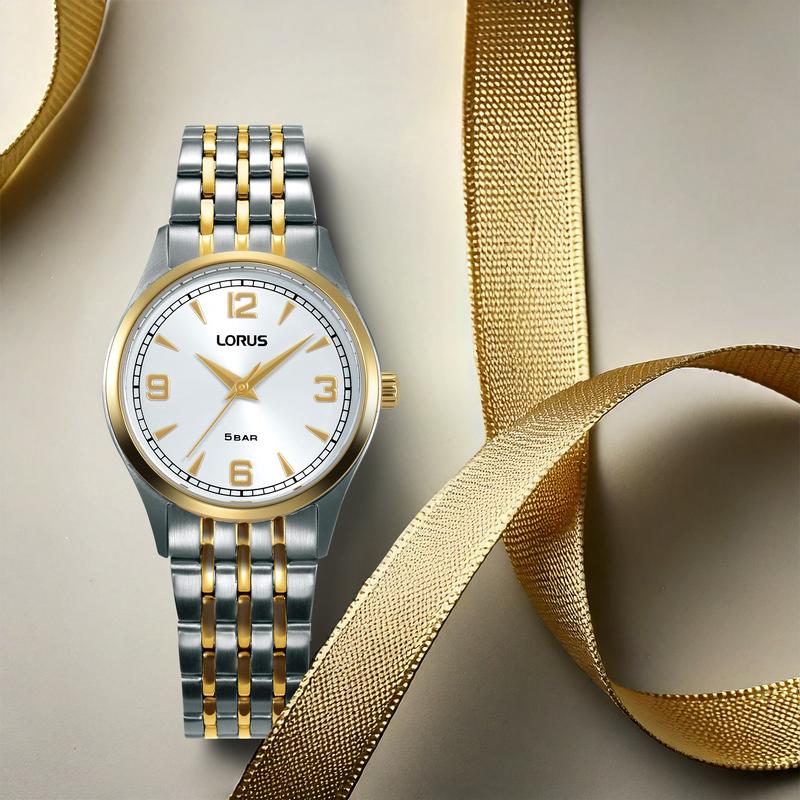 Lorus RG206ZX9 Women's 26.5mm Quartz Watch Silver White Sunray Dial