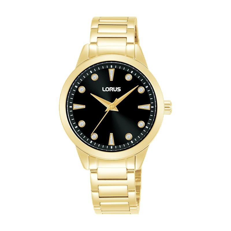 Lorus RG270YX9 Women's 32mm Quartz Watch Silver Black Sunray Dial