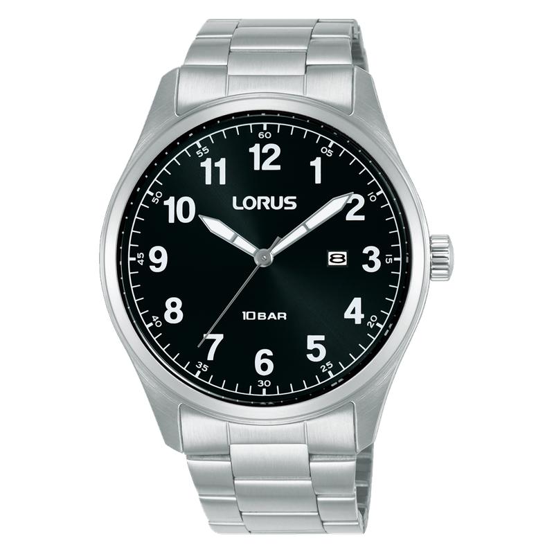 Lorus Sports Men's Quartz Watch Black Sunray Dial