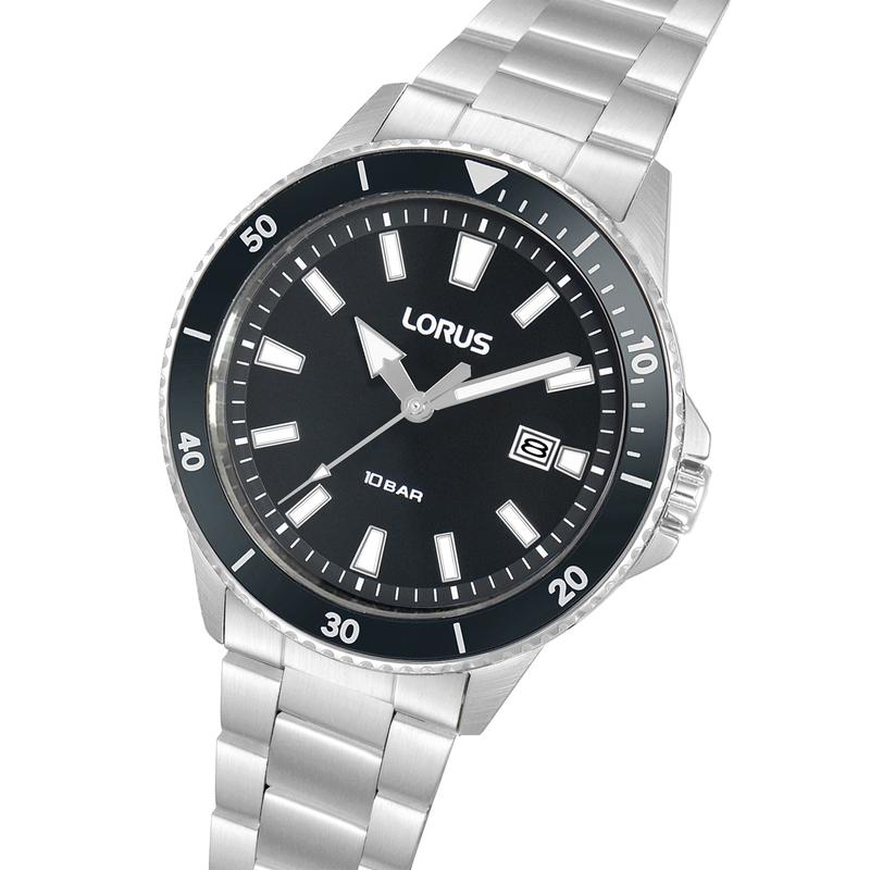 Lorus Sports Men's Quartz Watch Dark Grey Matte Dial