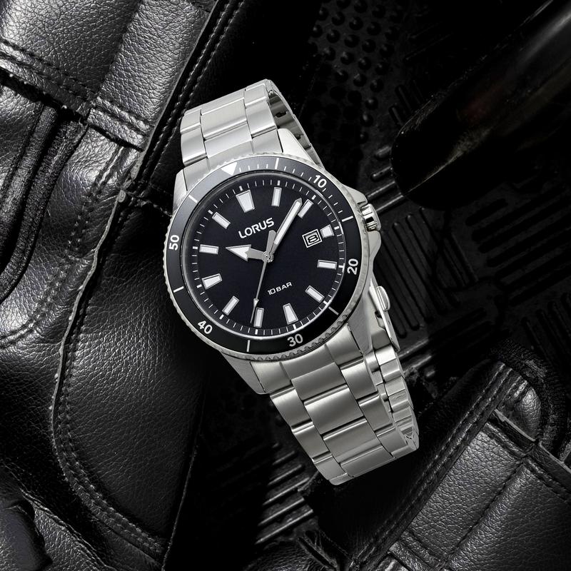 Lorus Sports Men's Quartz Watch Dark Grey Matte Dial