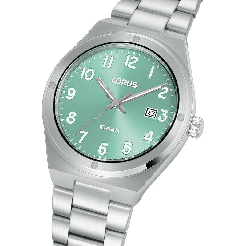 Lorus Sports Men's Quartz Watch Turquoise Sunray Dial