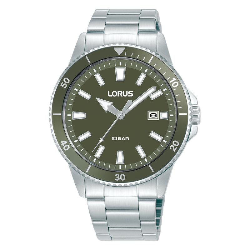 Lorus Sports Quartz Watch Dark Green Matte Dial