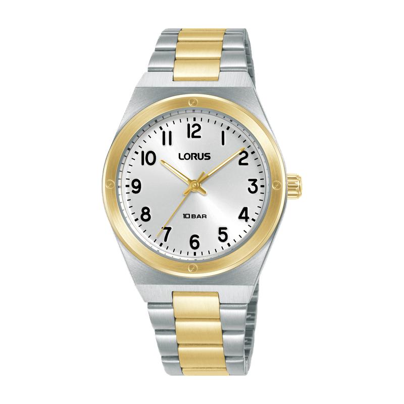 Lorus Sports RG288YX9 Women's 32mm Quartz Watch Silver White Sunray Dial