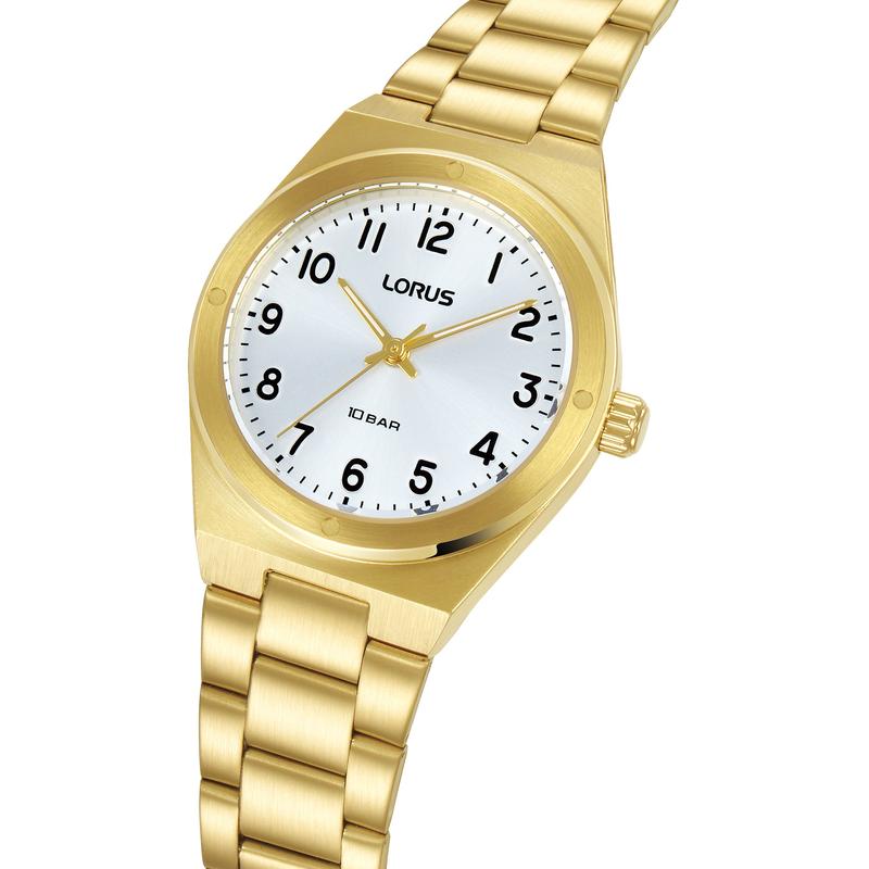 Lorus Sports RG290YX9 Women's 32mm Quartz Watch Silver White Sunray Dial