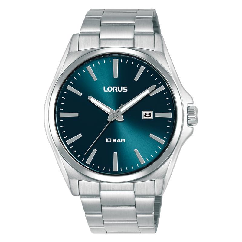 Lorus Sports RH947SX9 Men's 42mm Quartz Watch Lake Blue Sunray Dial