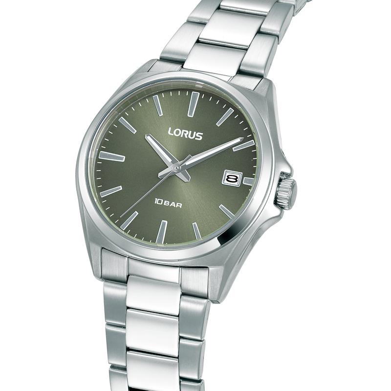 Lorus Sports Women's Quartz Watch Light Dry Green Sunray Dial