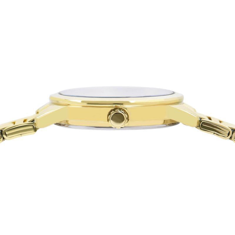 Lorus Women's Quartz Watch Silver Black Sunray Dial