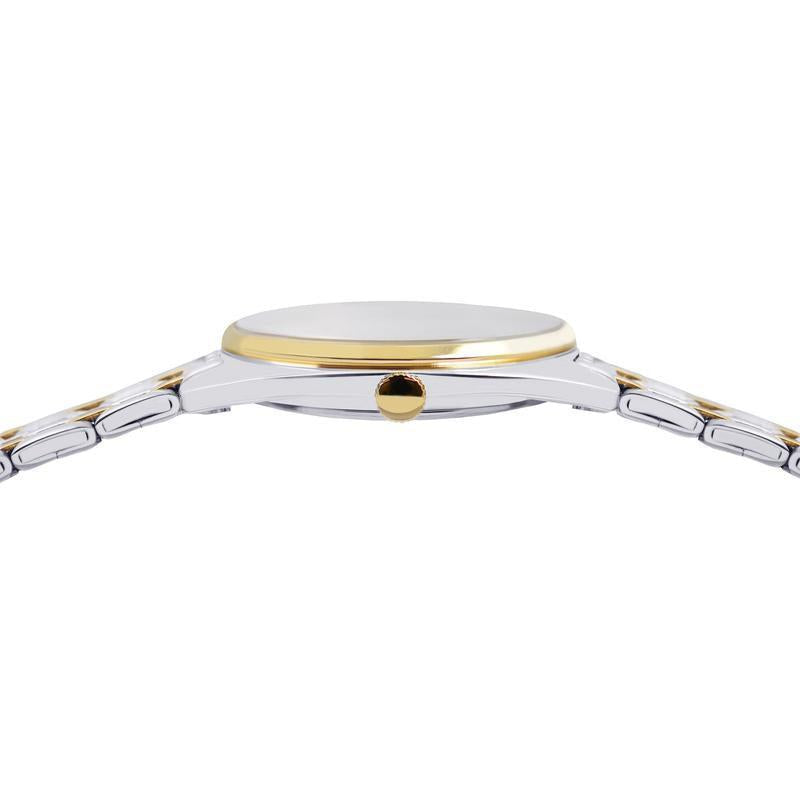 Lorus Women's Quartz Watch Silver Light Champagne Sunray Dial