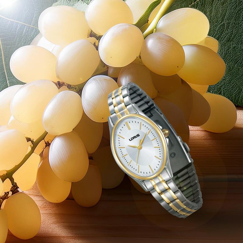 Lorus Women's Quartz Watch Silver White Sunray Dial