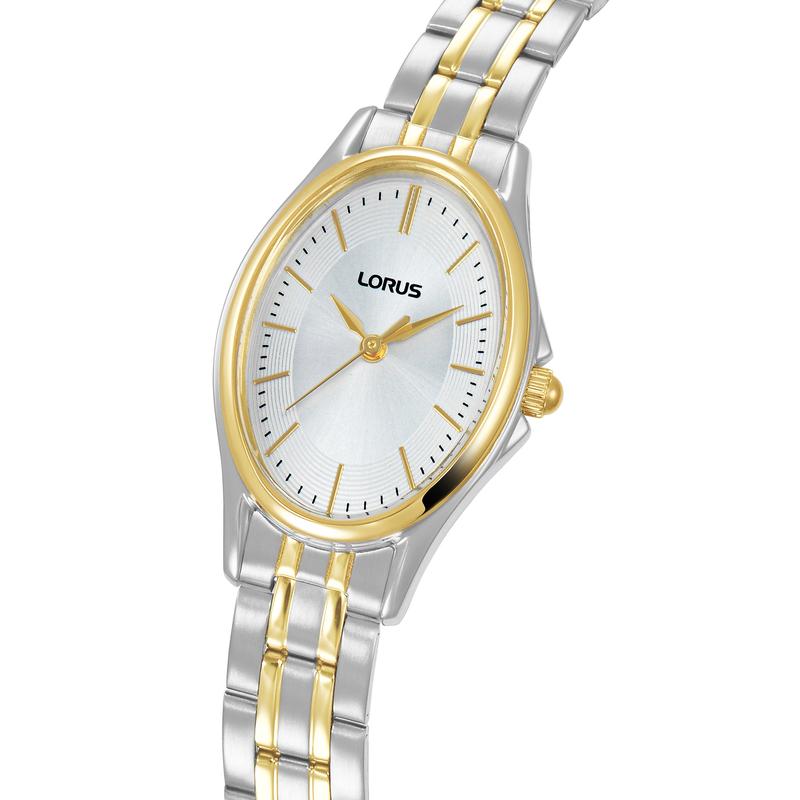 Lorus Women's Quartz Watch Silver White Sunray Dial