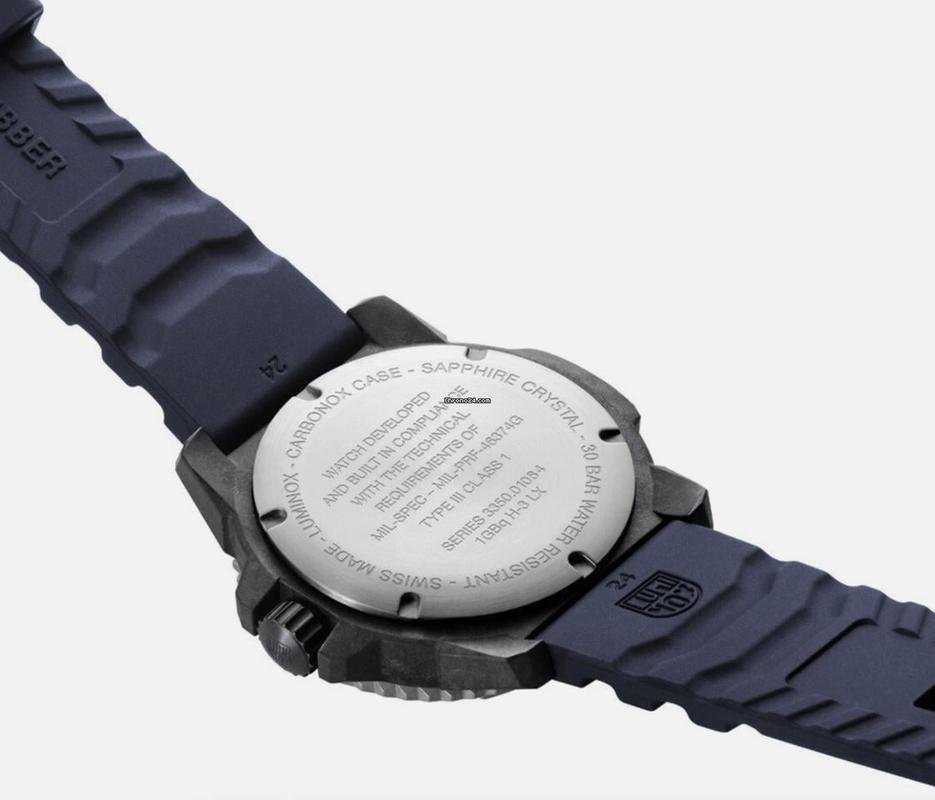 Luminox Carbon Blue Rubber Quartz Watch