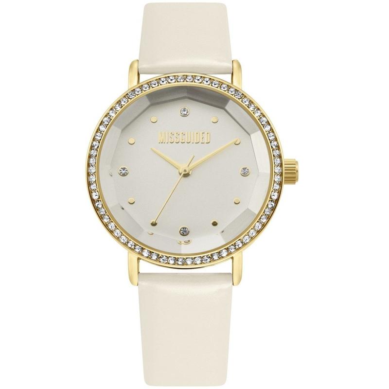 Missguided White Pearlised Patent With White Dial