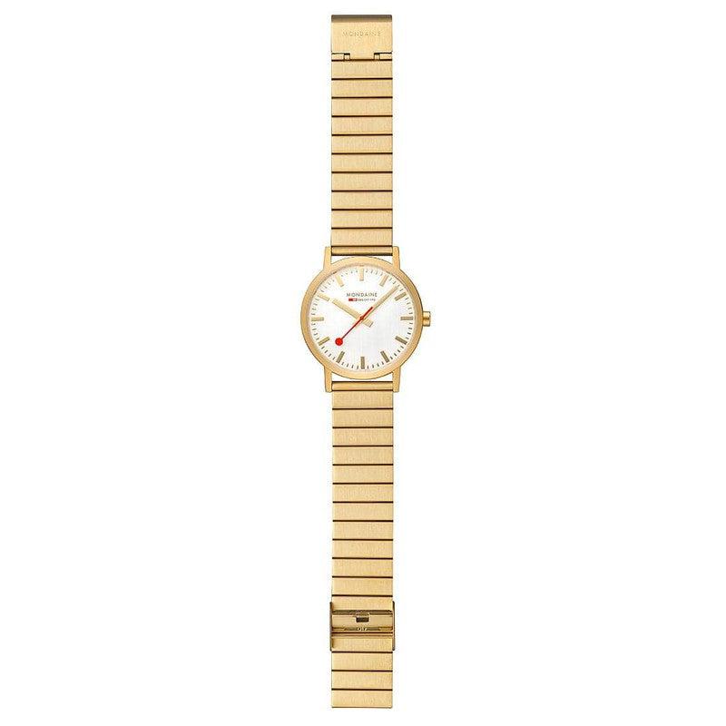 Mondaine Classic Golden Stainless Steel Analogue Watch 40mm