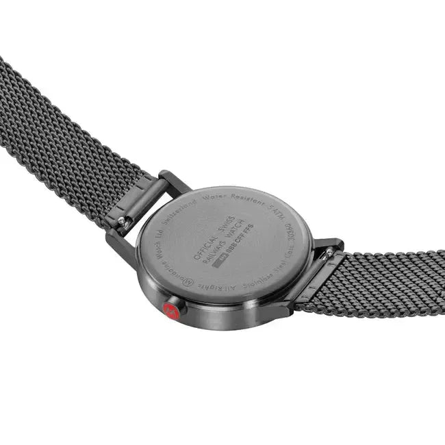 Mondaine Classic Quartz Watch Grey Dial