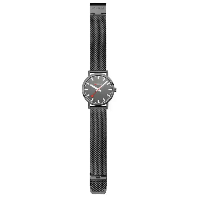 Mondaine Classic Quartz Watch Grey Dial