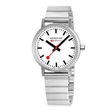 Mondaine Classic Stainless Steel Analogue Watch