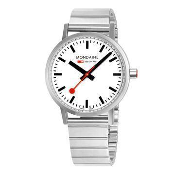 Mondaine Classic Stainless Steel Analogue Watch