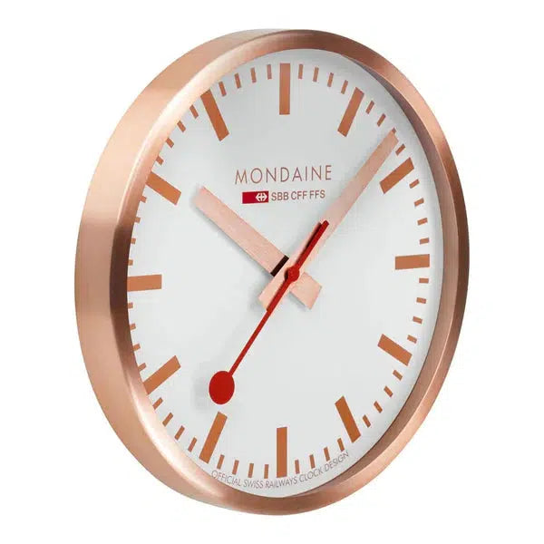 Mondaine Copper Wall Clock 40cm