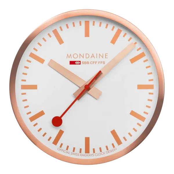 Mondaine Copper Wall Clock 40cm