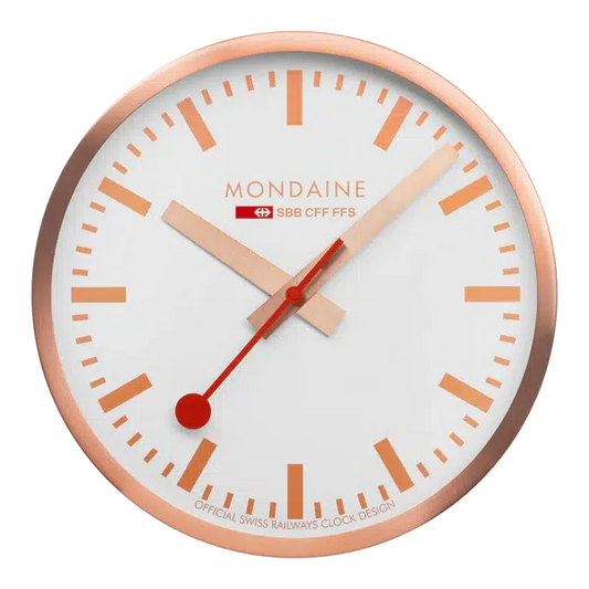 Mondaine Copper Wall Clock 40cm