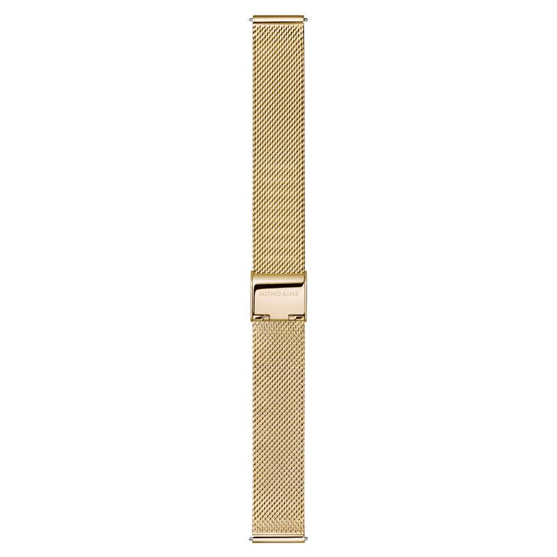Mondaine Doppio Gold-Plated Stainless Steel Minimalist Quartz Watch