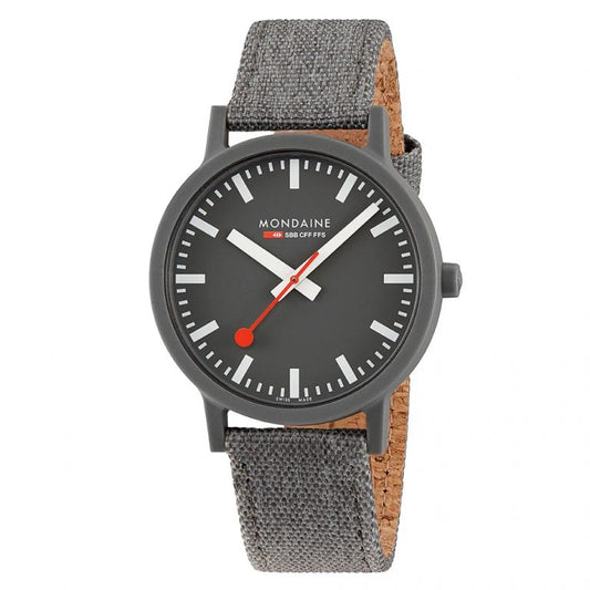 Mondaine Essence Grey 41mm Sustainable Watch