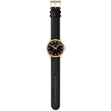 Mondaine Evo2 Black Leather Analogue Watch 40mm