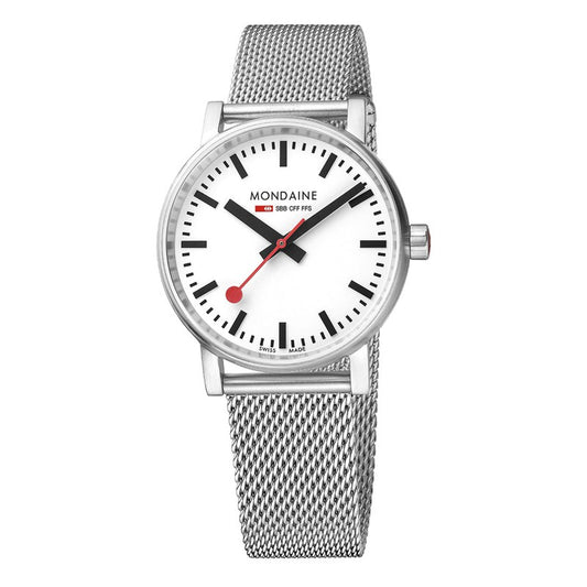 Mondaine Evo2 Stainless Steel Analogue Watch 35mm