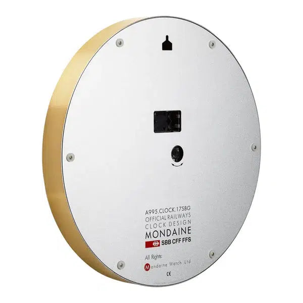 Mondaine Golden Wall Clock 40cm