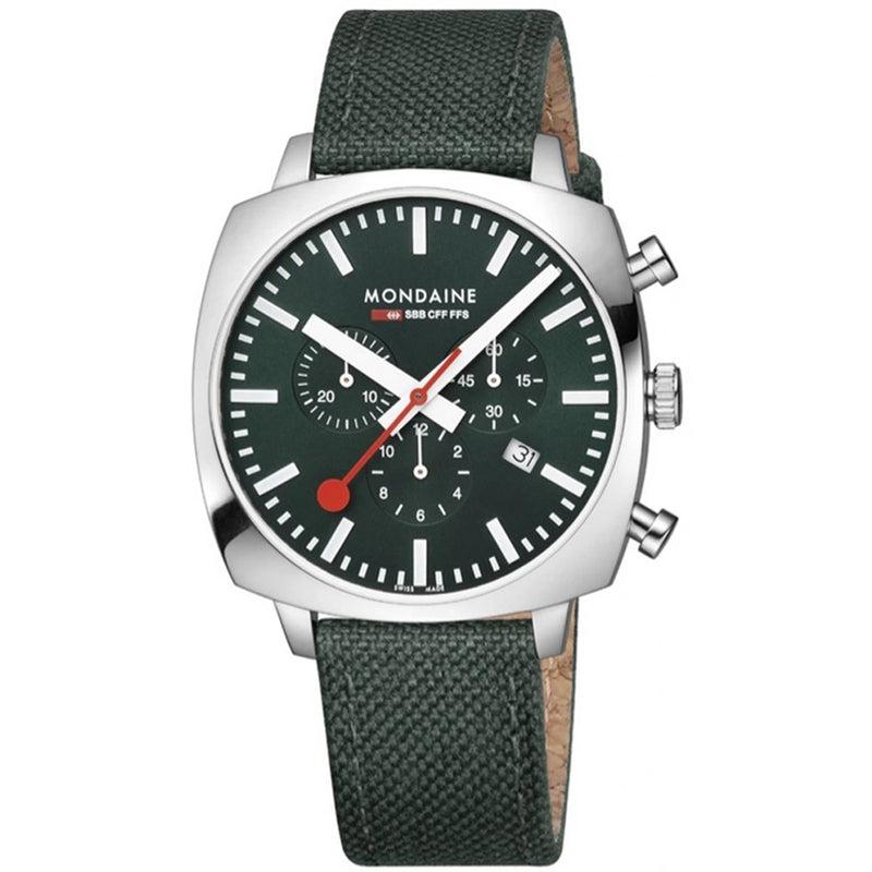 Mondaine Grand Cushion Chrono Watch 41mm