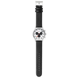 Mondaine Neo Black Leather Chrono Watch 41mm