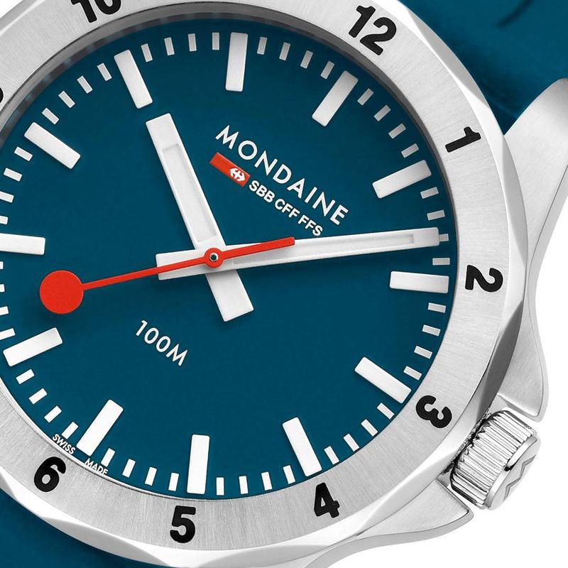 Mondaine Numeri Quartz Watch Blue Dial