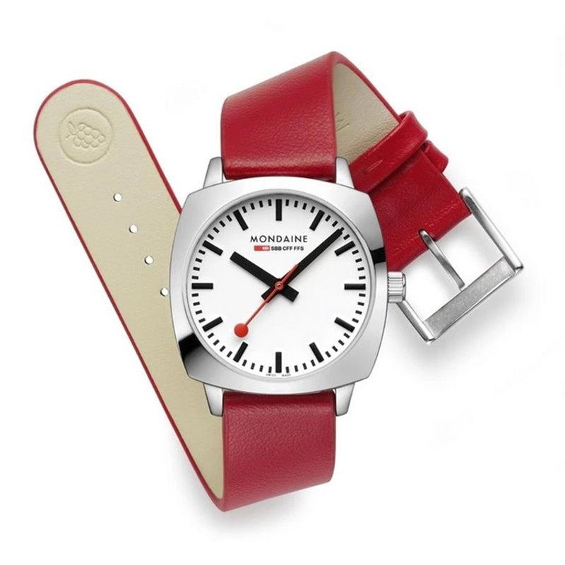 Mondaine Petit Cushion Nero Analogue 31mm