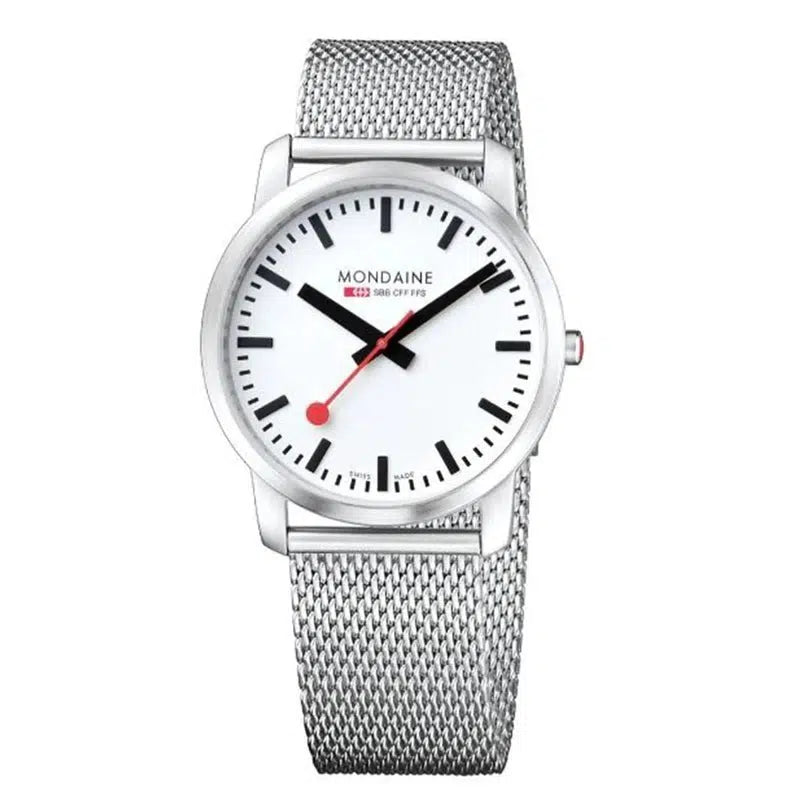 Mondaine Simply Elegant Classic 40mm Stainless Steel Watch