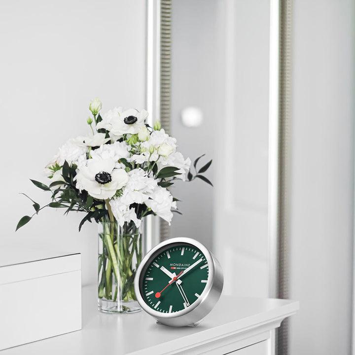 Mondaine Table & Alarm Clock 12.5cm