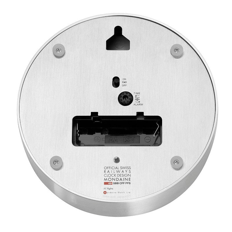 Mondaine Table & Alarm Clock 12.5cm