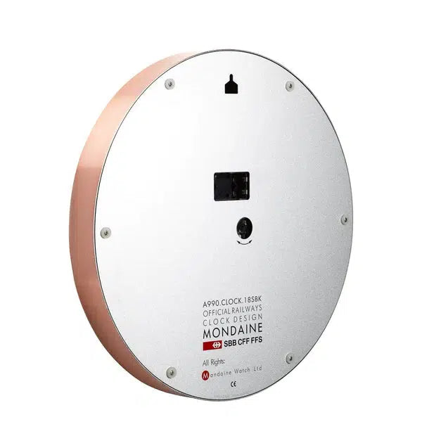 Mondaine Wall Clock Copper Tone 25cm