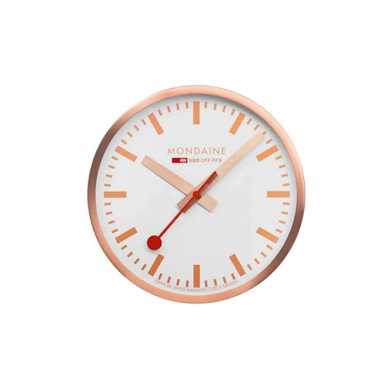 Mondaine Wall Clock Copper Tone 25cm
