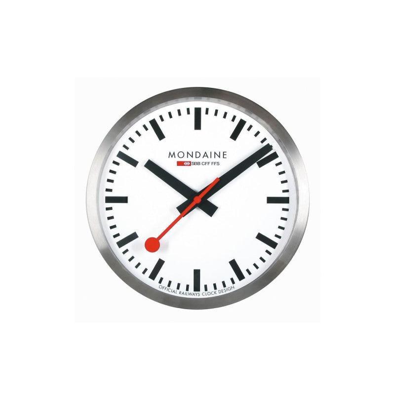 Mondaine Wall Clock Silver