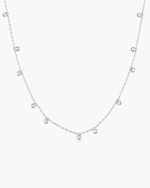 Ania Haie Graduated Bezel Round Drop Station Women's Necklace