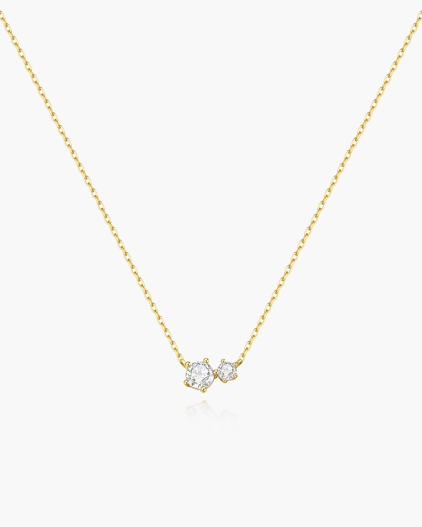 Ania Haie Gold Prong Set Duo Necklace