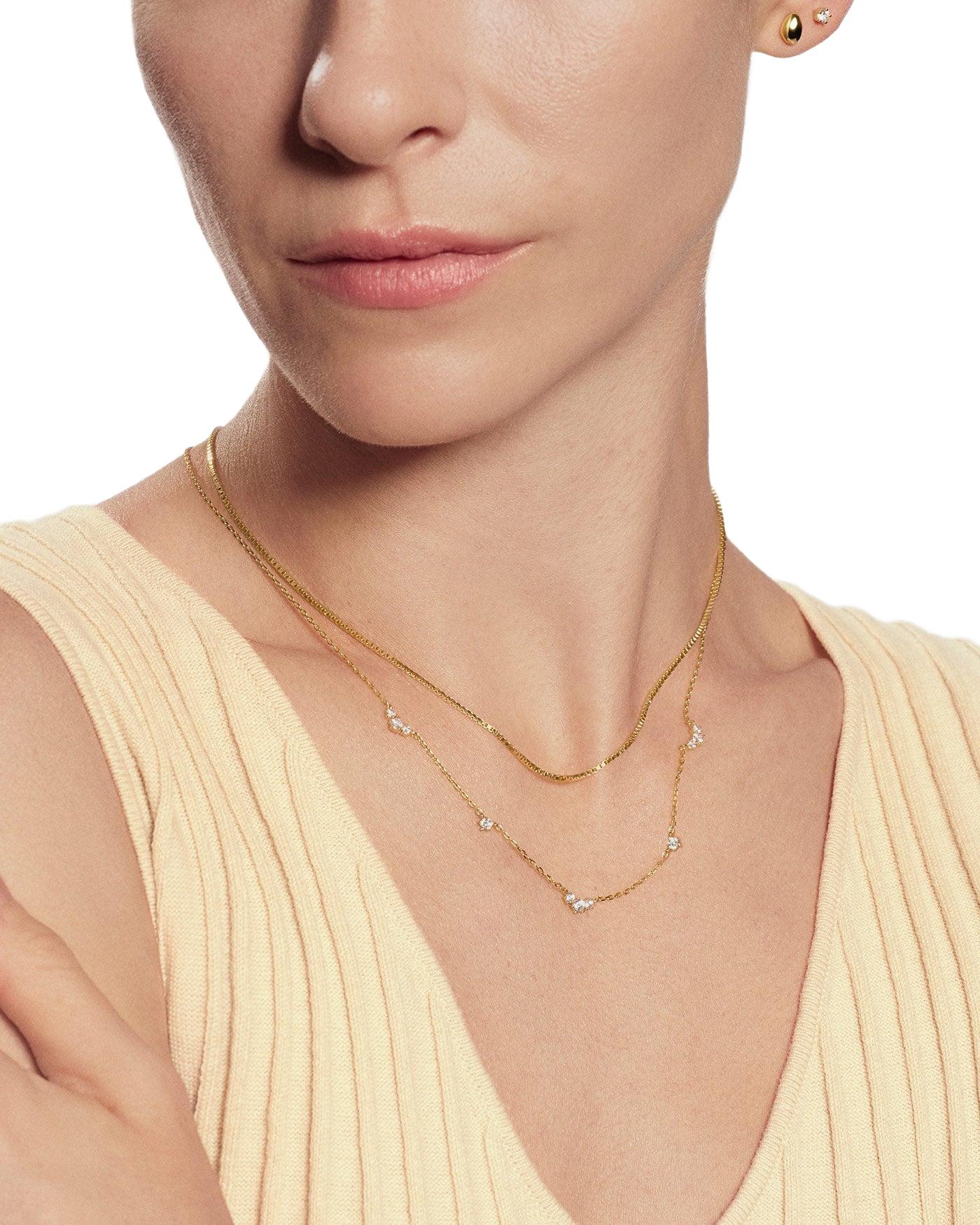 Ania Haie Gold Cluster & Single Station Necklace