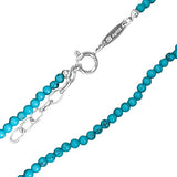 Necklace Silver with Imitation Turquoise
