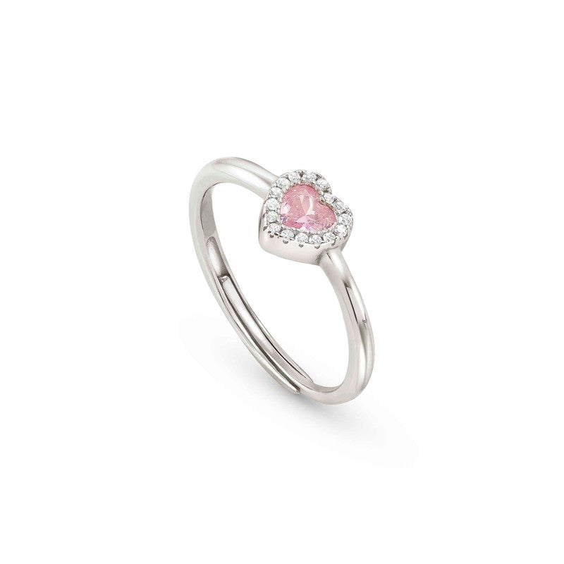 Nomination All My Love Ring, Heart, Pink Cubic Zirconia, Silver
